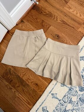 IZOD and Cat & Jack Khaki School Uniform Skorts size 6 and 6/7